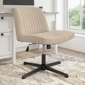 Chaise d'ordinateur sans accoudoirs et sans roulettes