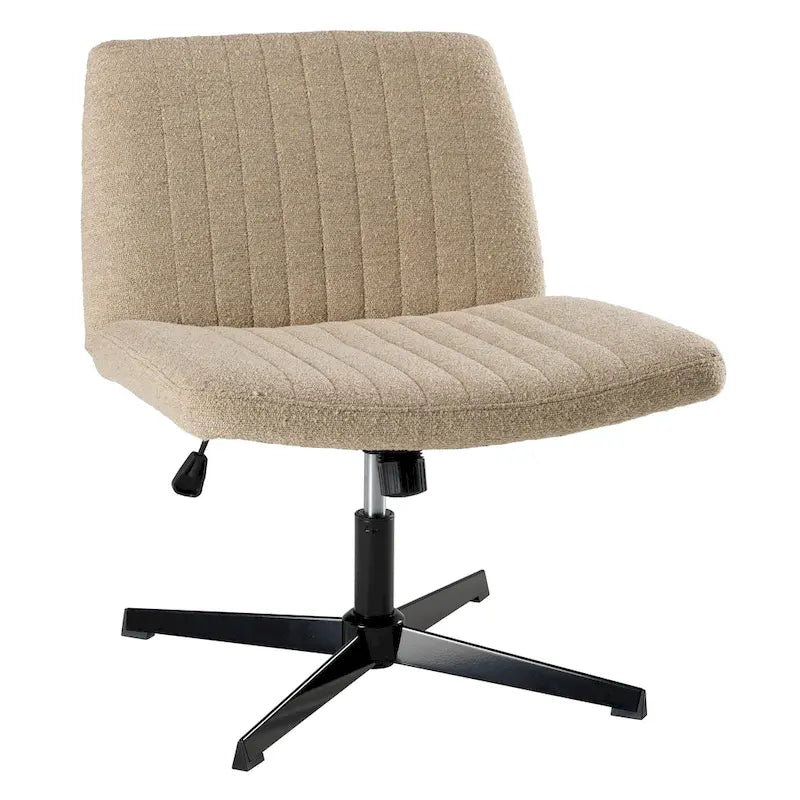 Chaise d'ordinateur sans accoudoirs et sans roulettes