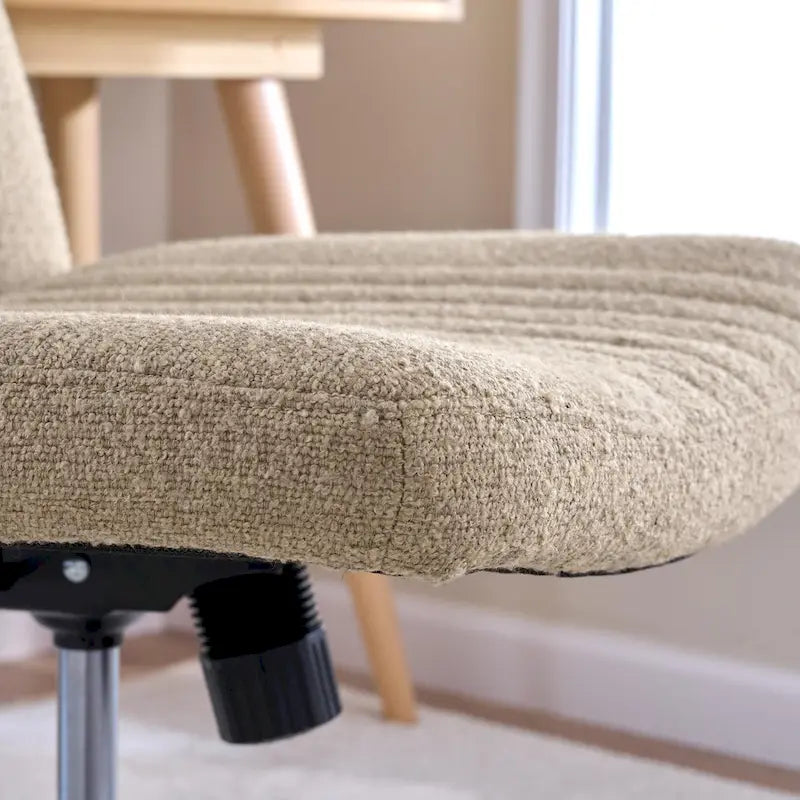 Chaise d'ordinateur sans accoudoirs et sans roulettes
