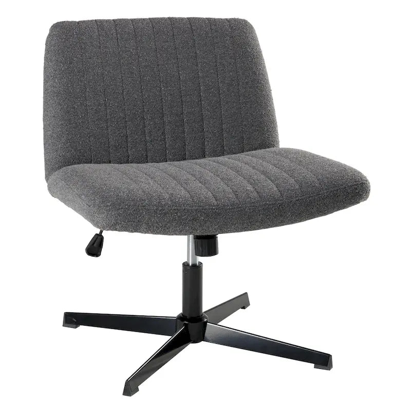 Chaise d'ordinateur sans accoudoirs et sans roulettes