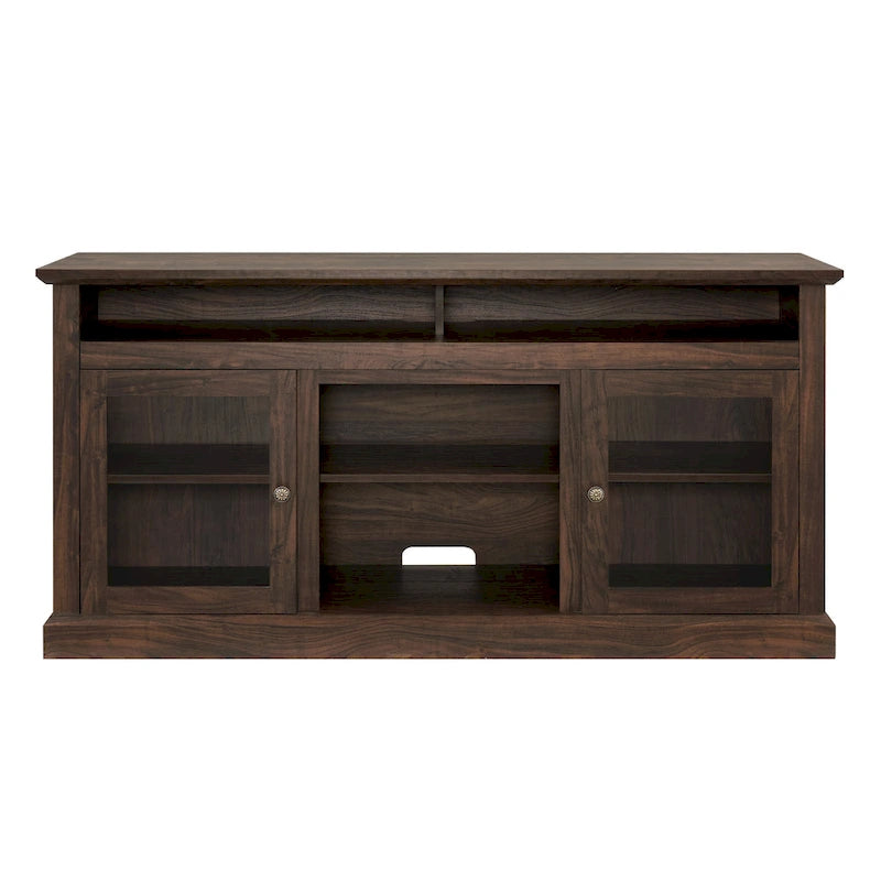 Meuble TV contemporain console de divertissement pour téléviseurs jusqu'à 65 pouces - 15,75 x 60,00 x 29,00