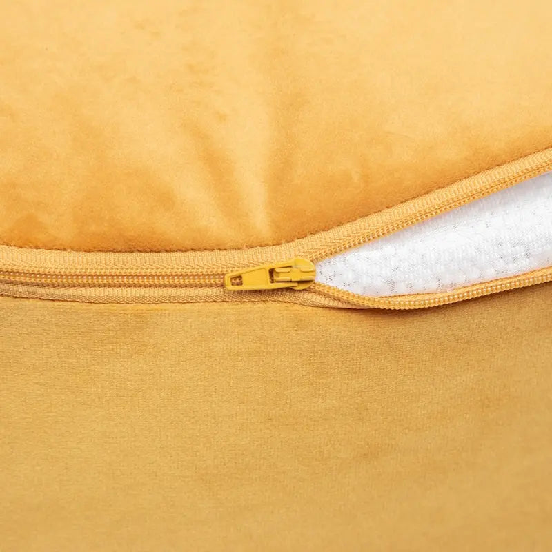 Pouf ottoman d'intérieur rond et velouté avec tissu doux pour salon ou chambre à coucher