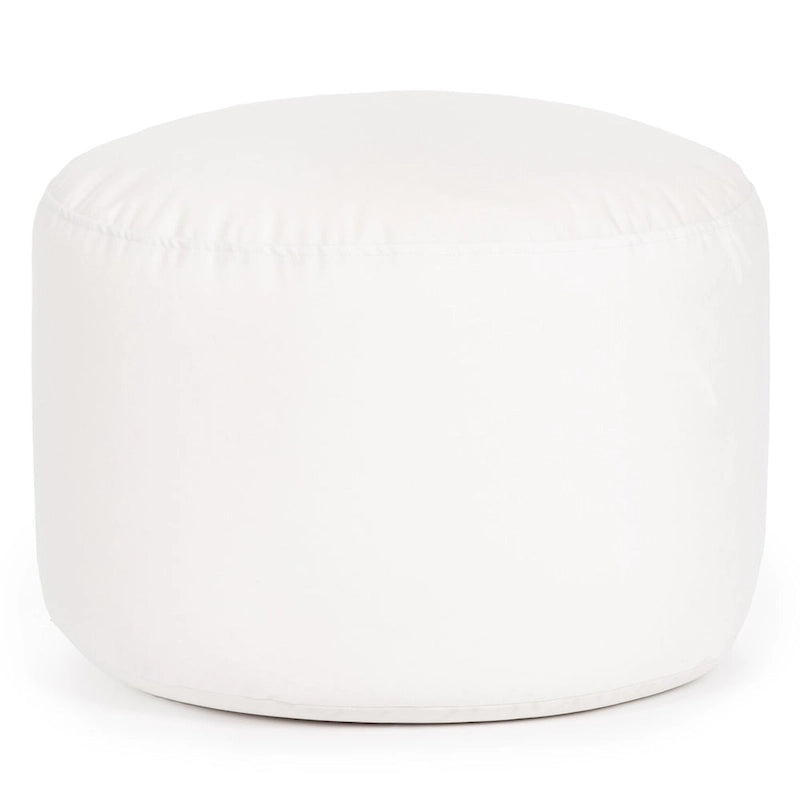 Pouf ottoman d'intérieur rond et velouté avec tissu doux pour salon ou chambre à coucher