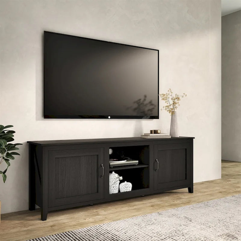 Meuble TV Meuble de rangement pour médias Meuble de divertissement