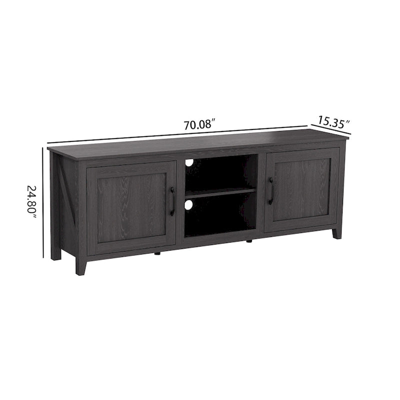 Meuble TV Meuble de rangement pour médias Meuble de divertissement