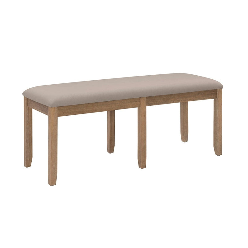 Banc de salle à manger sans dossier – Assise en bois massif pour cuisine, salle à manger et entrée, montage facile