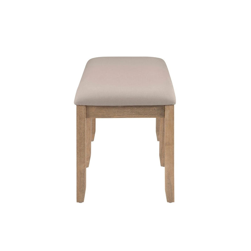 Banc de salle à manger sans dossier – Assise en bois massif pour cuisine, salle à manger et entrée, montage facile