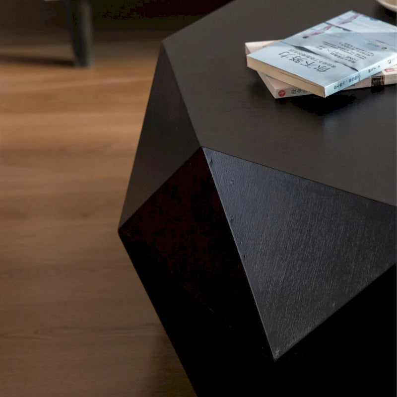 Table basse de style rétro américain avec motif en relief en trois dimensions