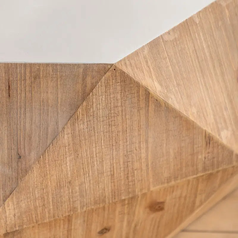 Table basse de style rétro américain avec motif en relief en trois dimensions