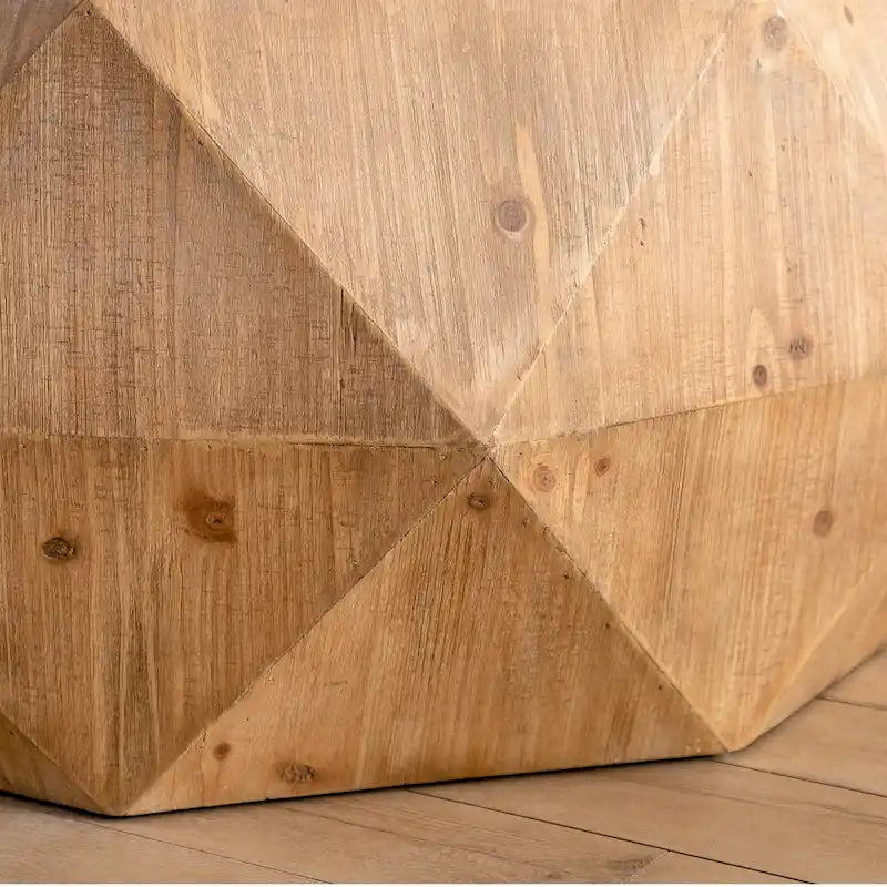 Table basse de style rétro américain avec motif en relief en trois dimensions
