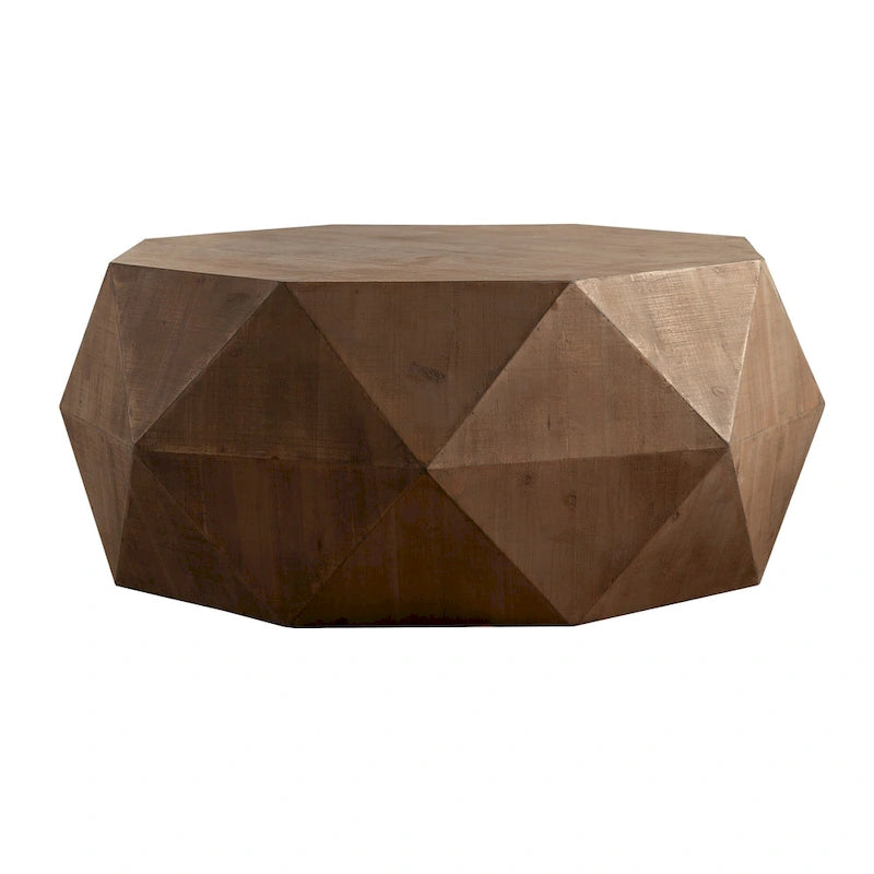 Table basse de style rétro américain avec motif en relief en trois dimensions