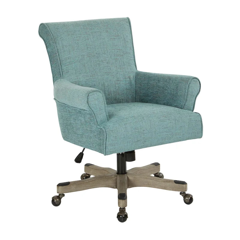 Chaise de bureau Megan avec piètement en bois