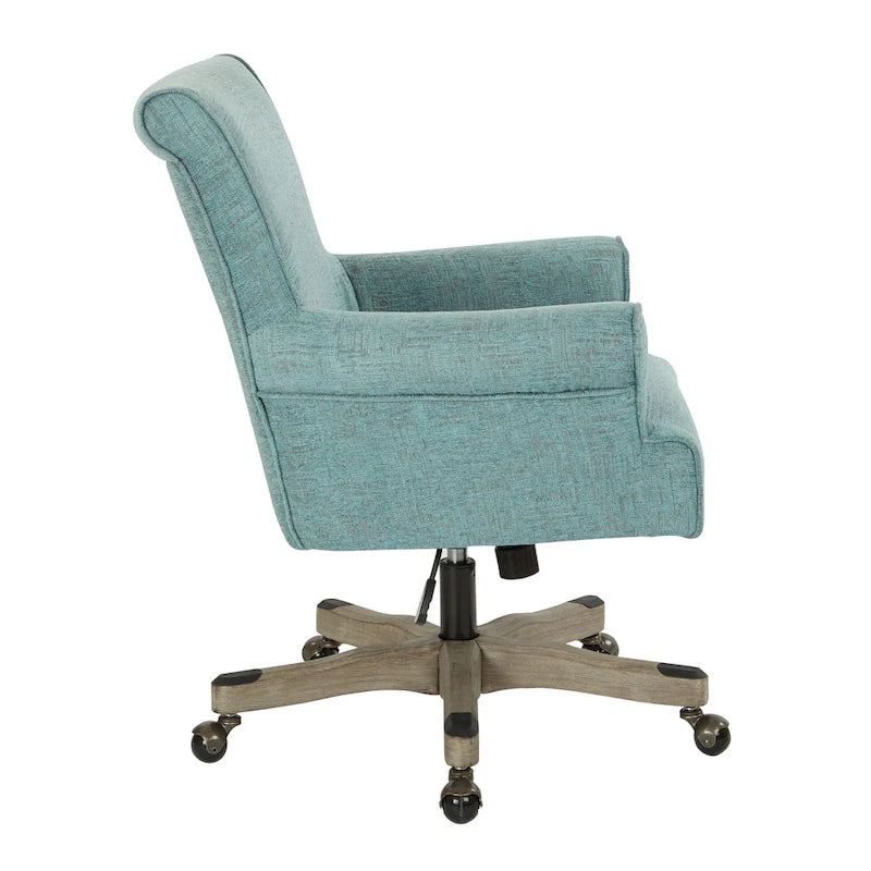 Chaise de bureau Megan avec piètement en bois