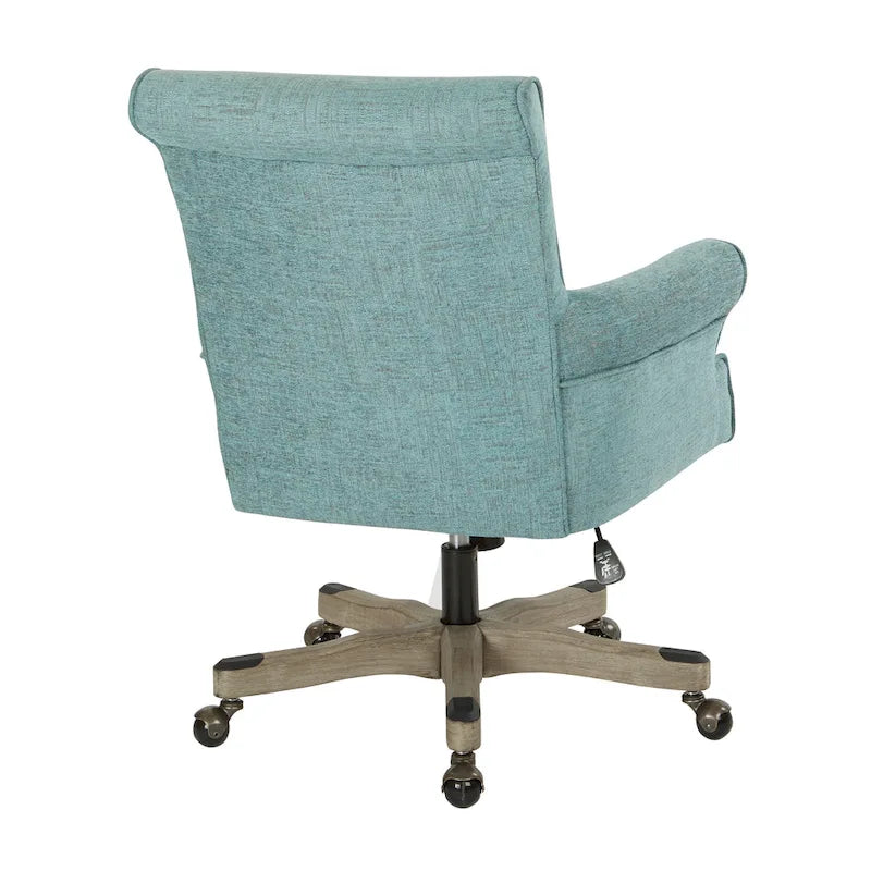 Chaise de bureau Megan avec piètement en bois