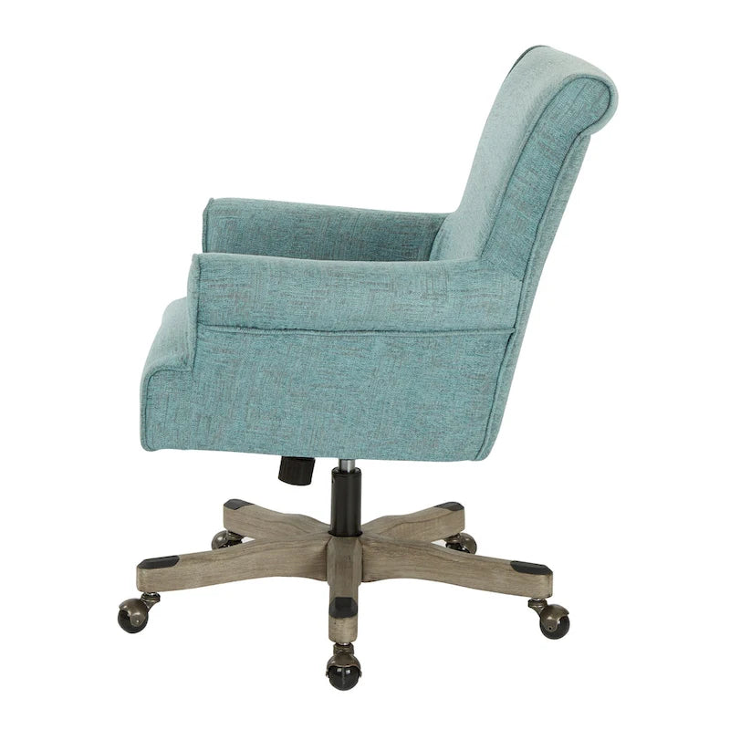 Chaise de bureau Megan avec piètement en bois