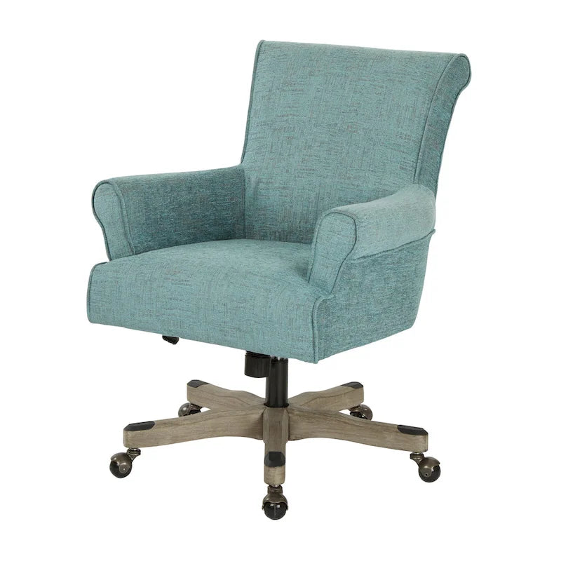 Chaise de bureau Megan avec piètement en bois