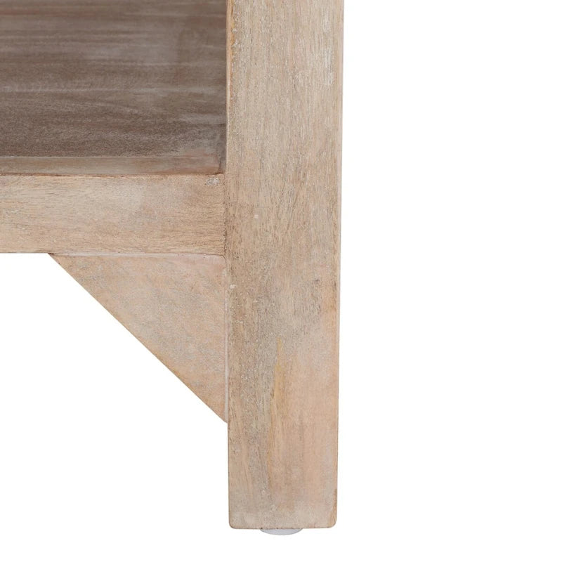 Table basse carrée à une étagère - 86 cm (L) x 86 cm (P) x 41 cm (H)
