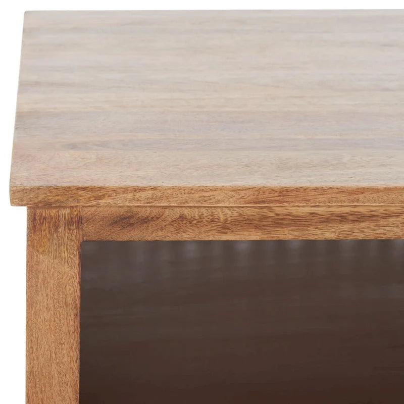Table basse carrée à une étagère - 86 cm (L) x 86 cm (P) x 41 cm (H)