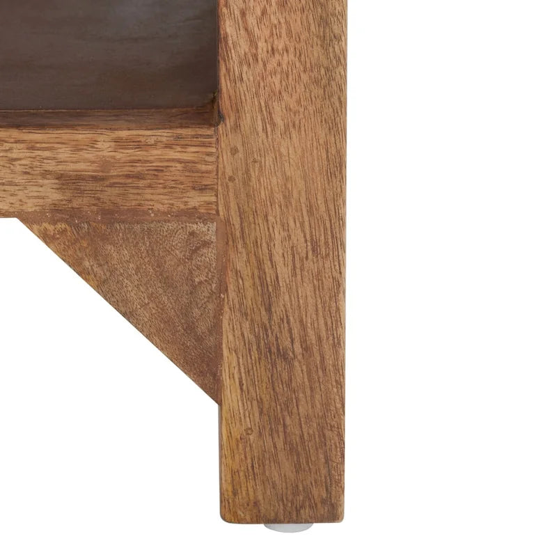 Table basse carrée à une étagère - 86 cm (L) x 86 cm (P) x 41 cm (H)