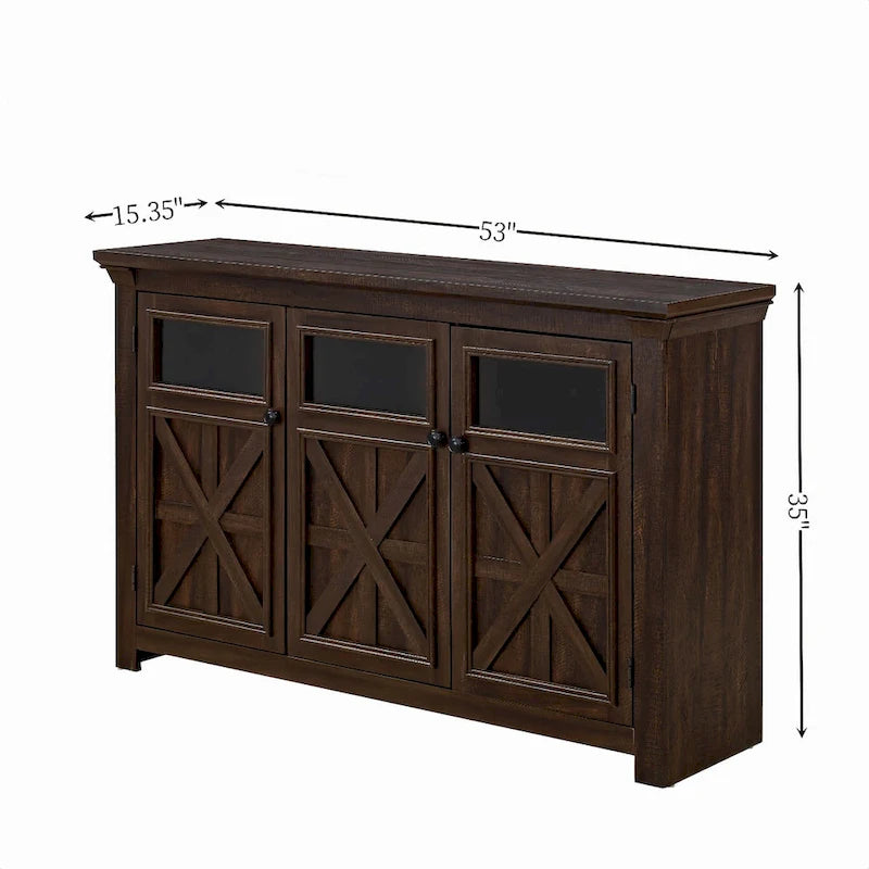 Buffet Bahut de Ferme à 3 Portes 53 po - S.O.