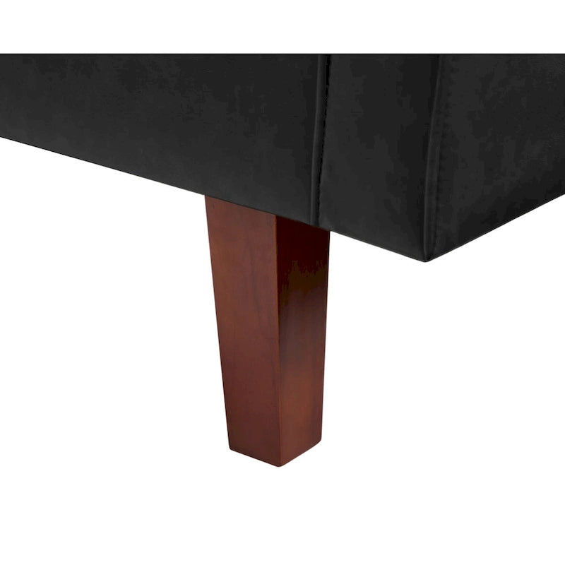 Canapé-lit futon convertible en cuir PU avec dossier réglable pour salon ou chambre d'amis