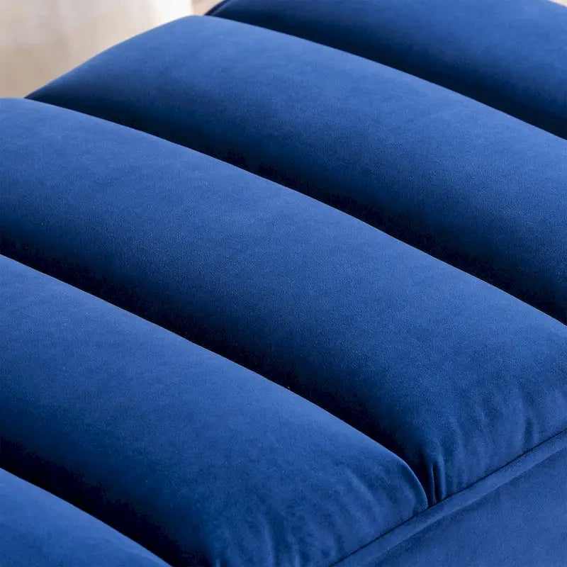 Banc capitonné avec piètement en métal moderne pour chambre ou entrée