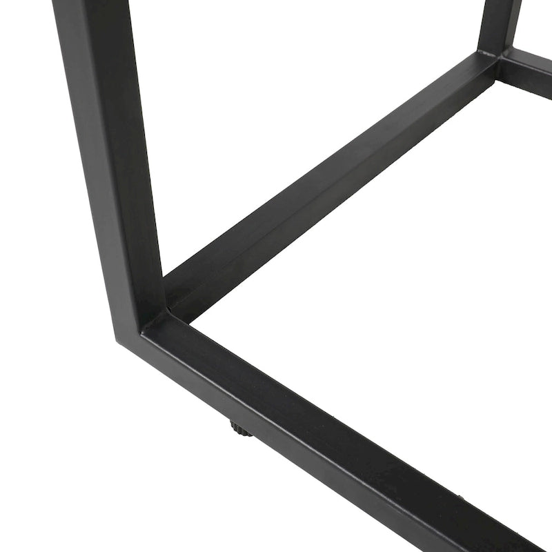 Banc capitonné avec piètement en métal moderne pour chambre ou entrée