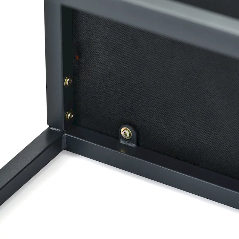 Banc capitonné avec piètement en métal moderne pour chambre ou entrée