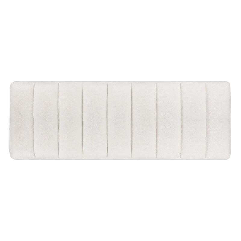 Banc capitonné avec piètement en métal moderne pour chambre ou entrée