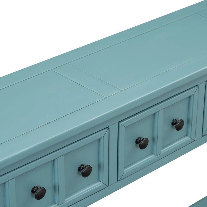 Table console de canapé de 60 pouces de long avec étagère ouverte pour entrée ou salon