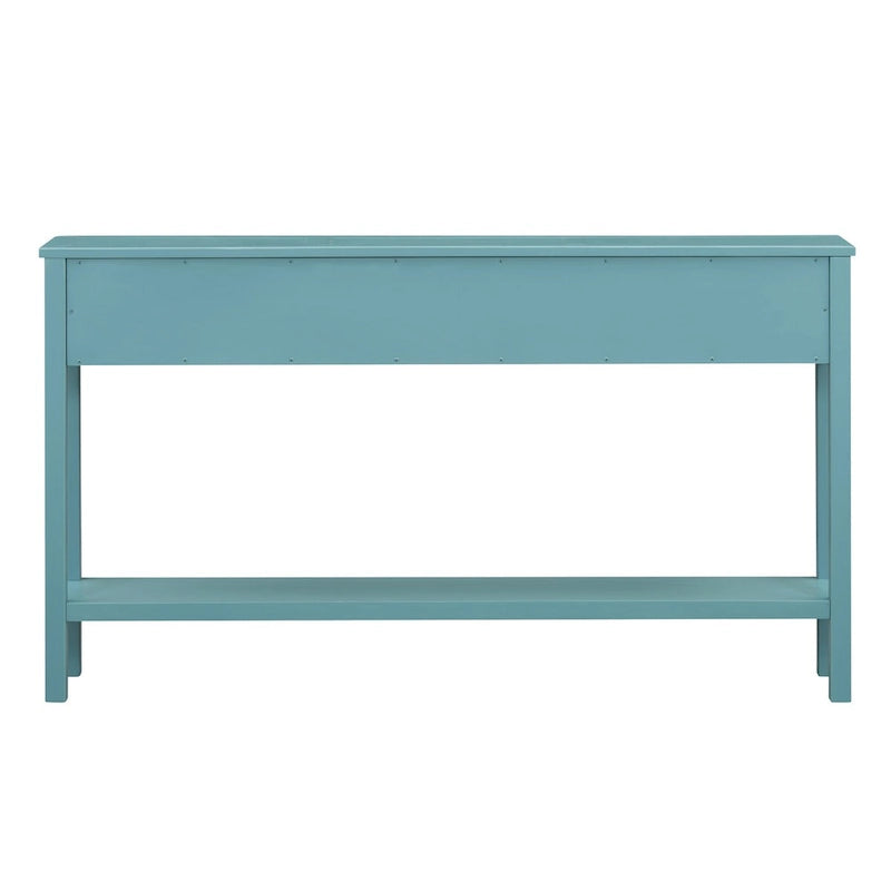 Table console de canapé de 60 pouces de long avec étagère ouverte pour entrée ou salon