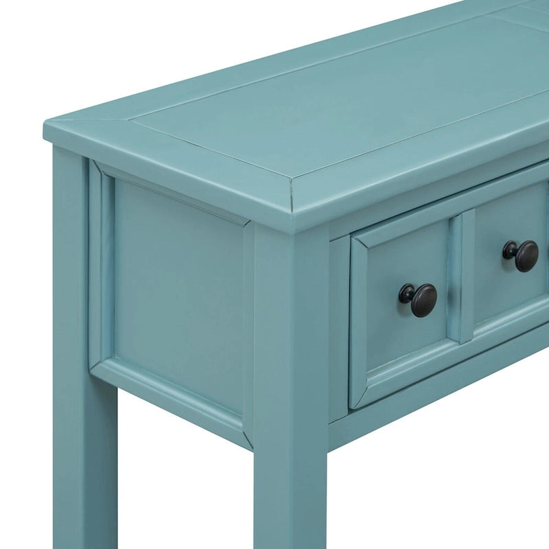Table console de canapé de 60 pouces de long avec étagère ouverte pour entrée ou salon