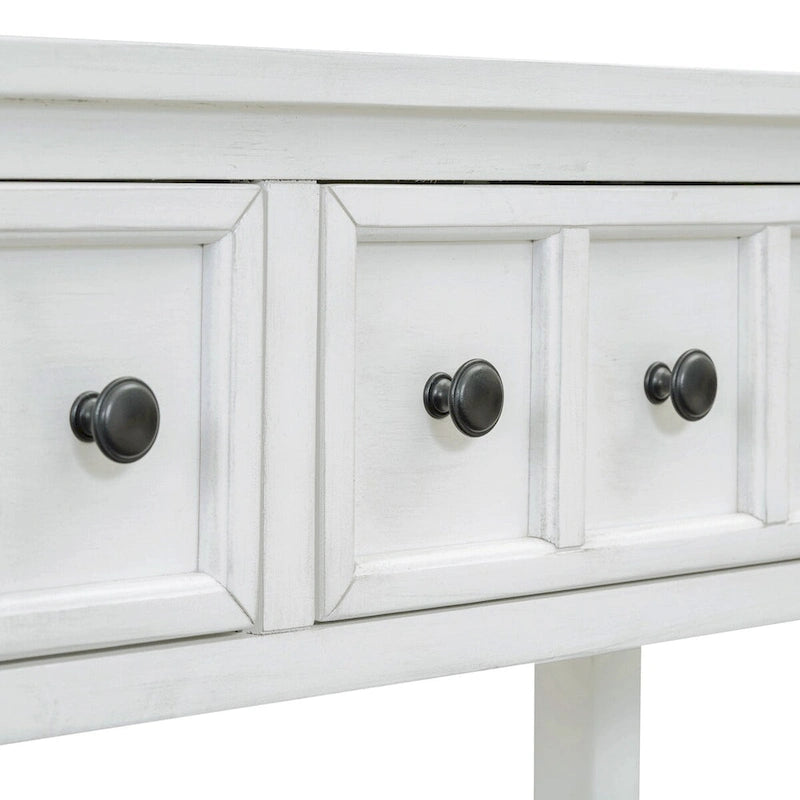 Table console de canapé de 60 pouces de long avec étagère ouverte pour entrée ou salon