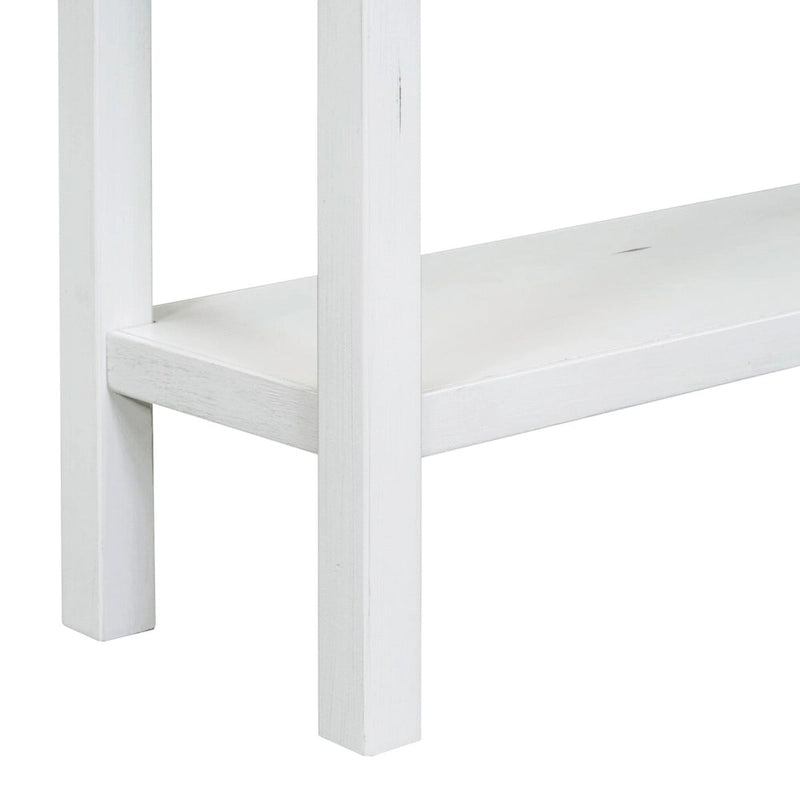 Table console de canapé de 60 pouces de long avec étagère ouverte pour entrée ou salon