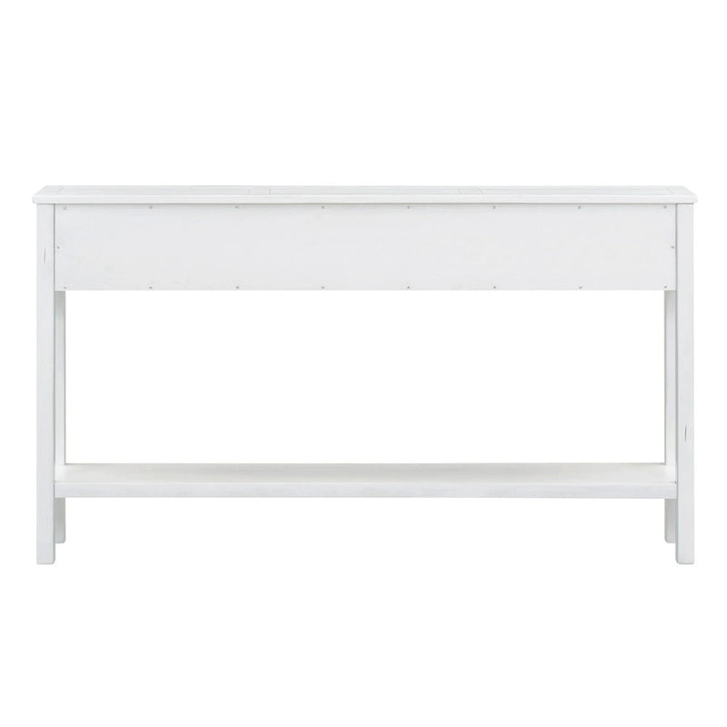 Table console de canapé de 60 pouces de long avec étagère ouverte pour entrée ou salon