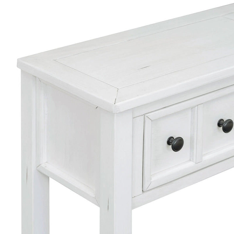 Table console de canapé de 60 pouces de long avec étagère ouverte pour entrée ou salon