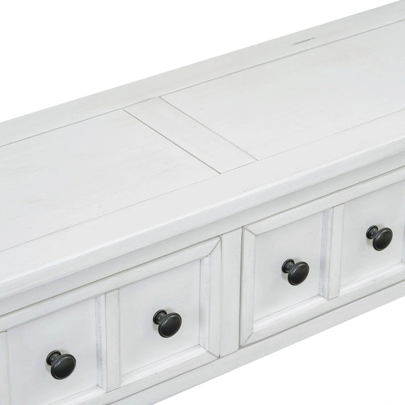 Table console de canapé de 60 pouces de long avec étagère ouverte pour entrée ou salon