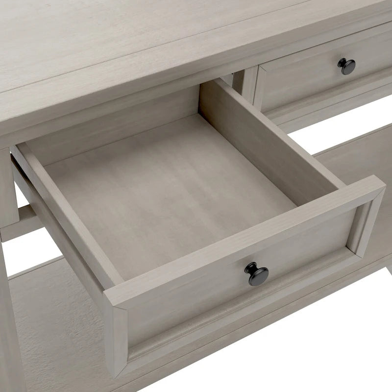 Console / Table d'appoint avec tiroirs de rangement et étagère inférieure pour entrée/couloir