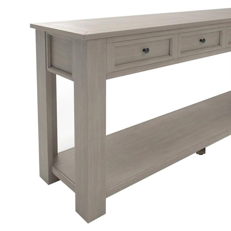 Console / Table d'appoint avec tiroirs de rangement et étagère inférieure pour entrée/couloir