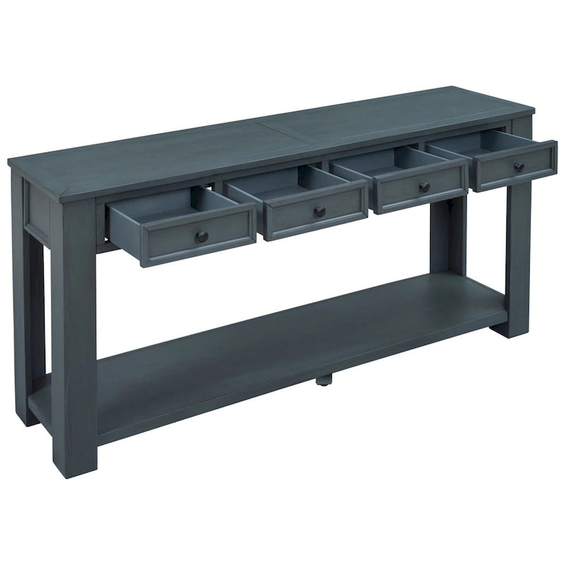 Console / Table d'appoint avec tiroirs de rangement et étagère inférieure pour entrée/couloir