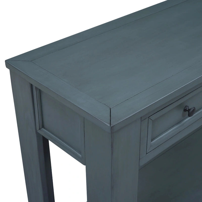Console / Table d'appoint avec tiroirs de rangement et étagère inférieure pour entrée/couloir
