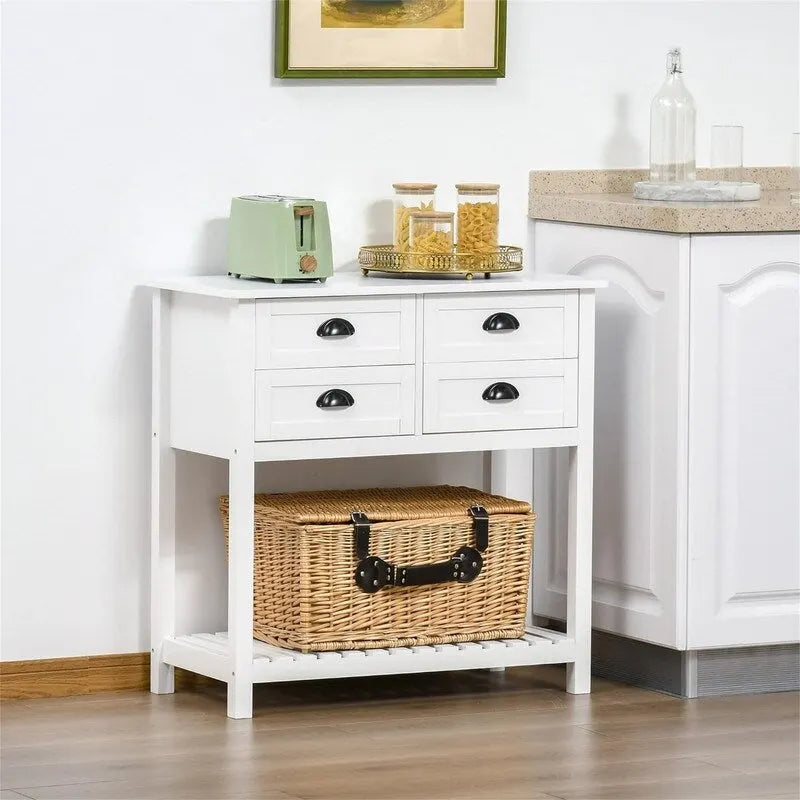 Meuble bar à café avec étagères de rangement – ​​Buffet indépendant pour cuisine, salle à manger et salon