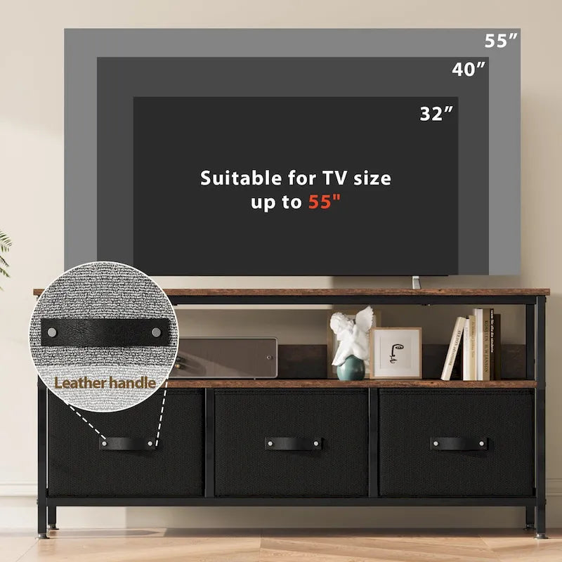 Meuble TV commode de 55 pouces - 55 pouces
