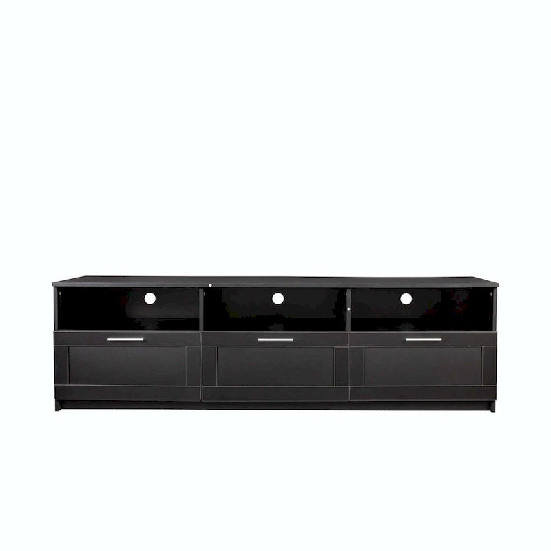 Meuble TV blanc moderne minimaliste de 203 cm