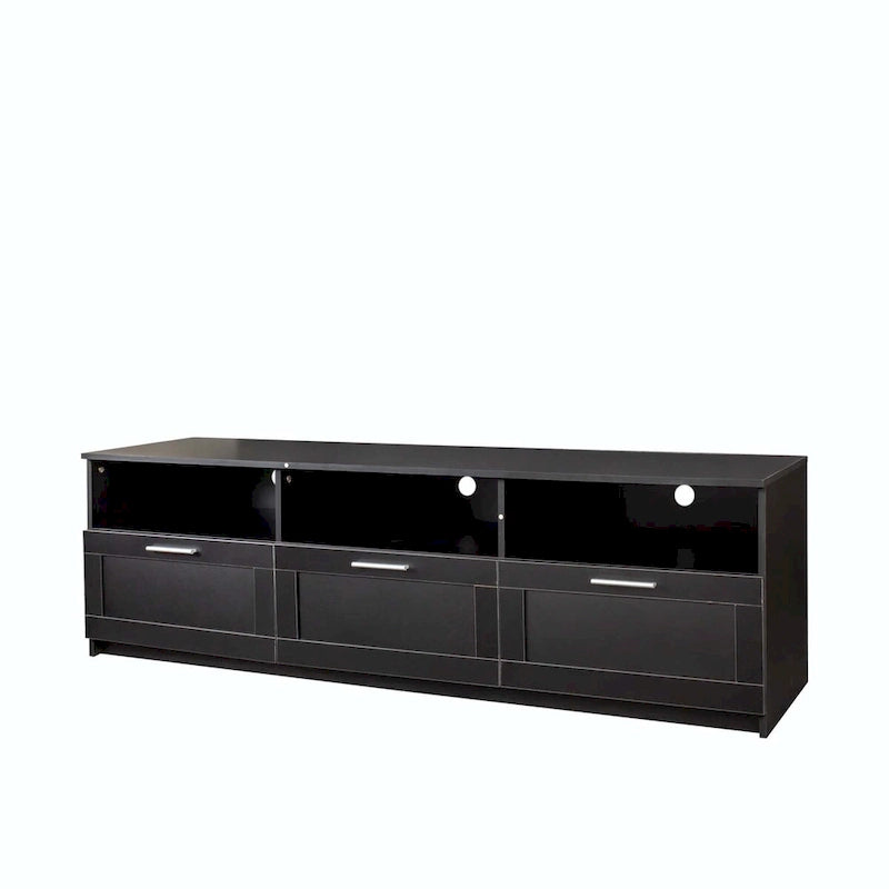 Meuble TV blanc moderne minimaliste de 203 cm