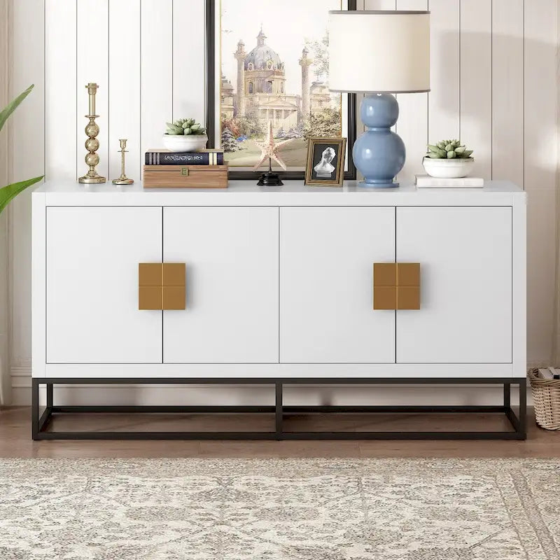 Buffet moderne avec étagères réglables – Rangement polyvalent pour salle à manger, salon et couloir