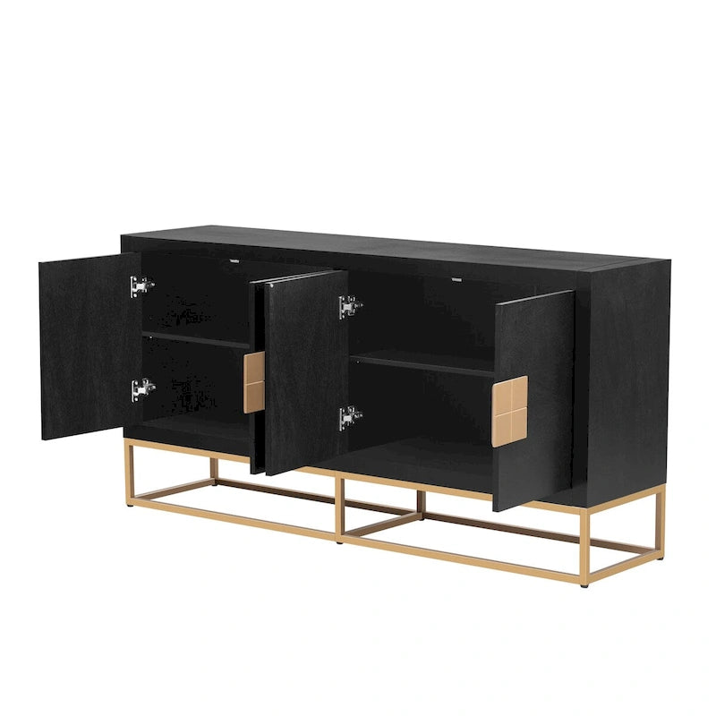 Buffet moderne avec étagères réglables – Rangement polyvalent pour salle à manger, salon et couloir