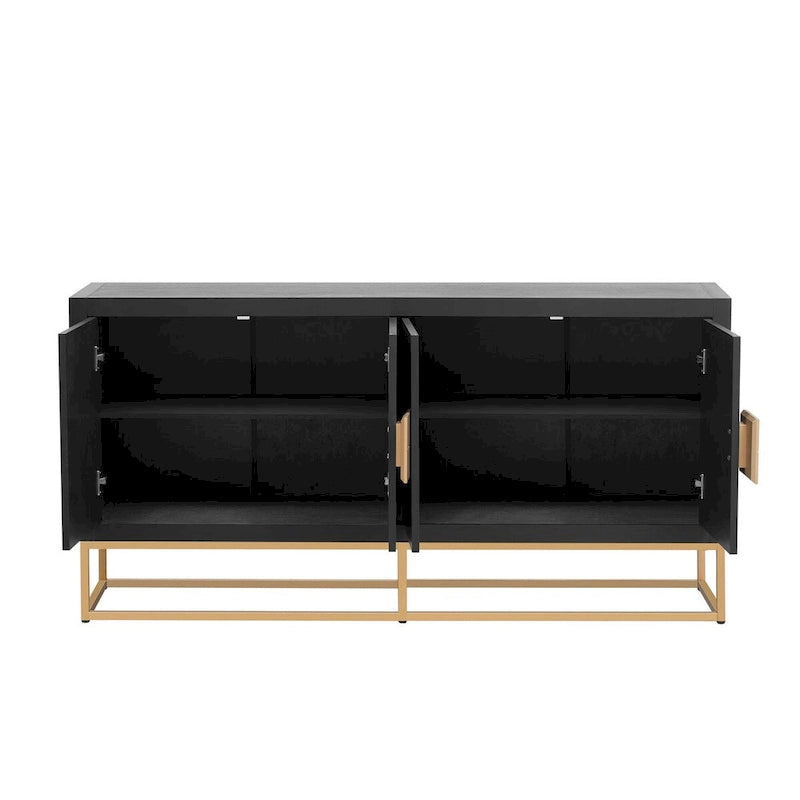Buffet moderne avec étagères réglables – Rangement polyvalent pour salle à manger, salon et couloir