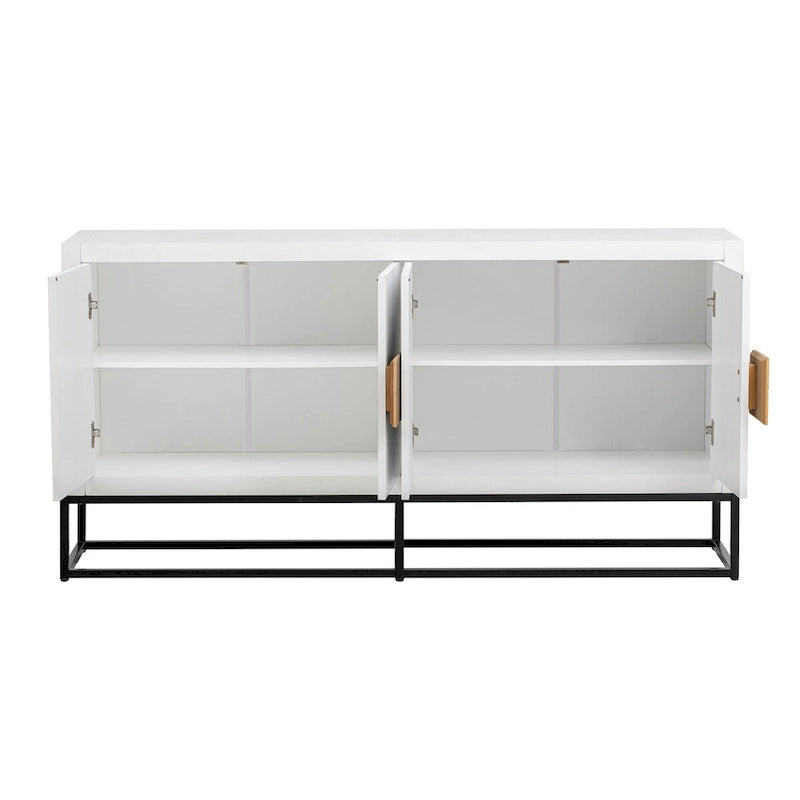 Buffet moderne avec étagères réglables – Rangement polyvalent pour salle à manger, salon et couloir