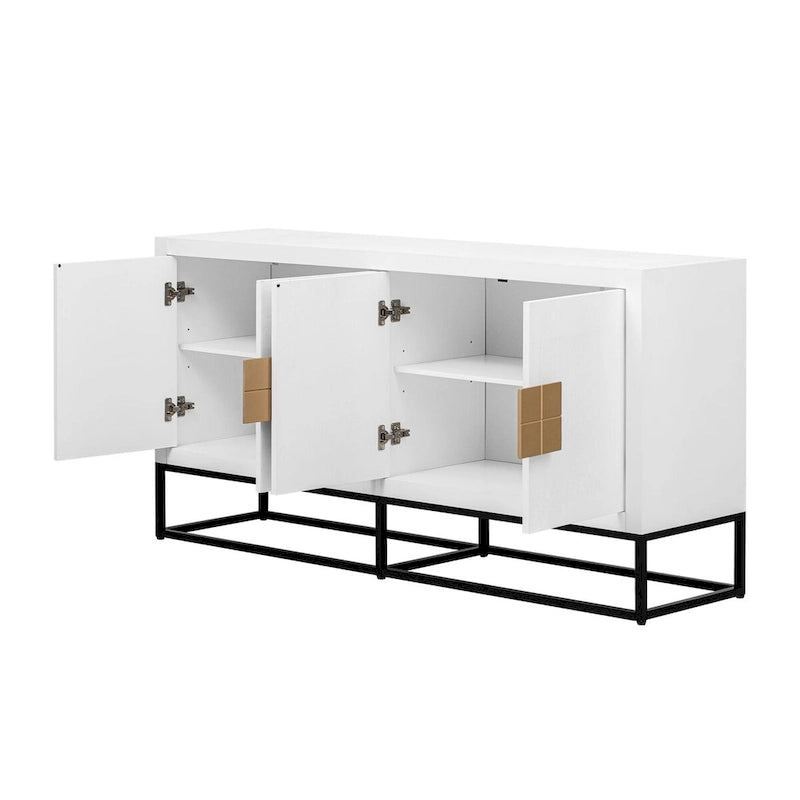 Buffet moderne avec étagères réglables – Rangement polyvalent pour salle à manger, salon et couloir